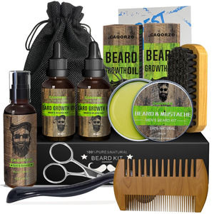 Beard Care Kit for Men Beard Grooming Kit W/Beard Oil, Beard Wash,Beard Balm, Be